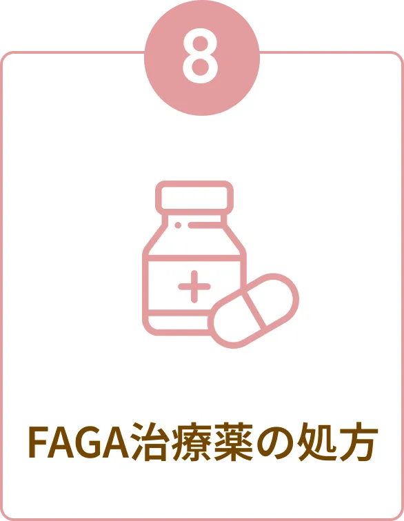 ⑧FAGA治療薬の処方