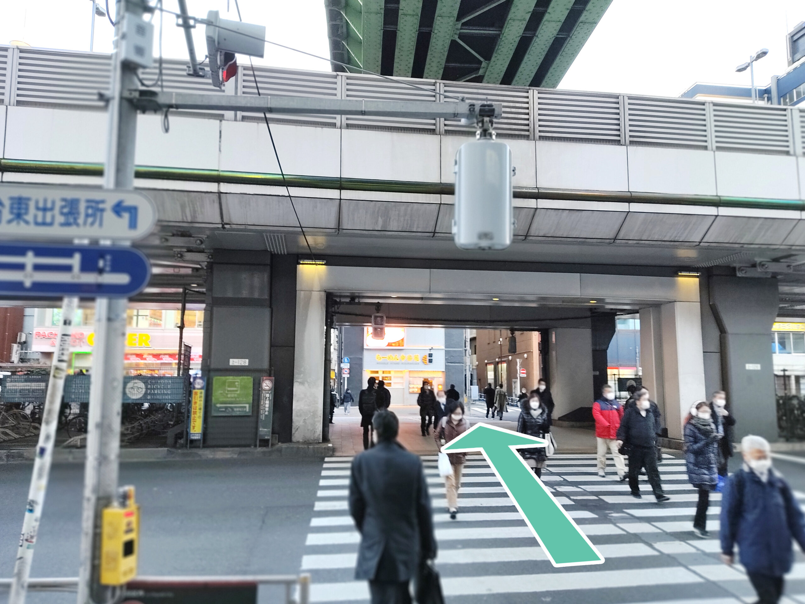 昭和通りの横断歩道